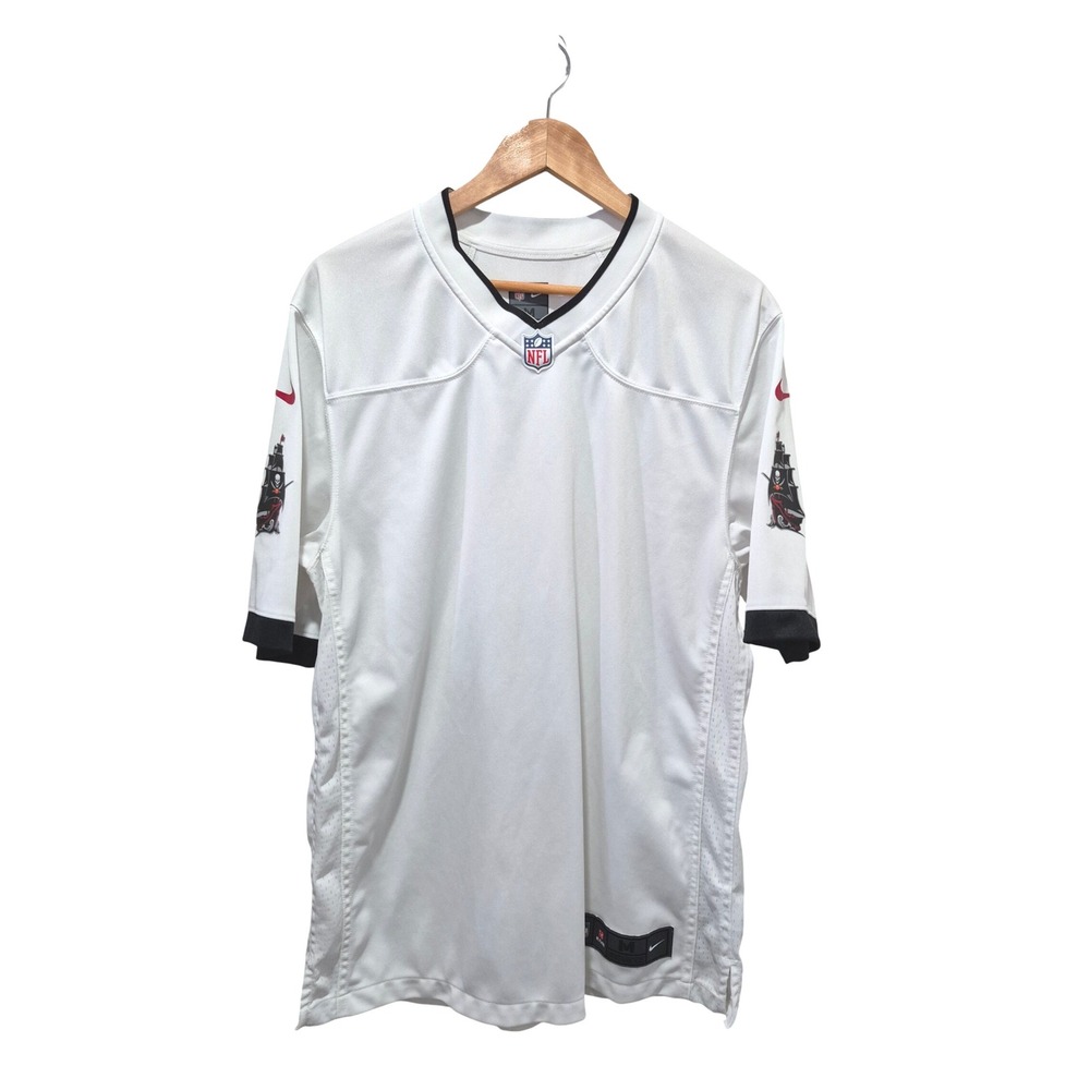 Nike Tampa Bay Buccaneers NFL Jersey Mens Medium White‎ On Field Football